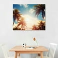 thumbnail image 2 of COMIO Hawaii Canvas Wall Art Aesthetic Beach Coconut Tree Bedroom Decoration Summer Sunshine Bathroom Decor Blossoms Painting Wall Decor for Living Room Home Farmhouse Artwork, 2 of 4