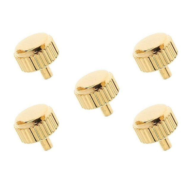 Baohd 5PCS Steel Watch Crown Golden Gold 5mm