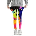 thumbnail image 2 of GERsome Girls Leggings Soft Comfortable Pants for Girls in 3-8 Years Girls Athletic Leggings Many Colors（Size 5-6 Years）, 2 of 5