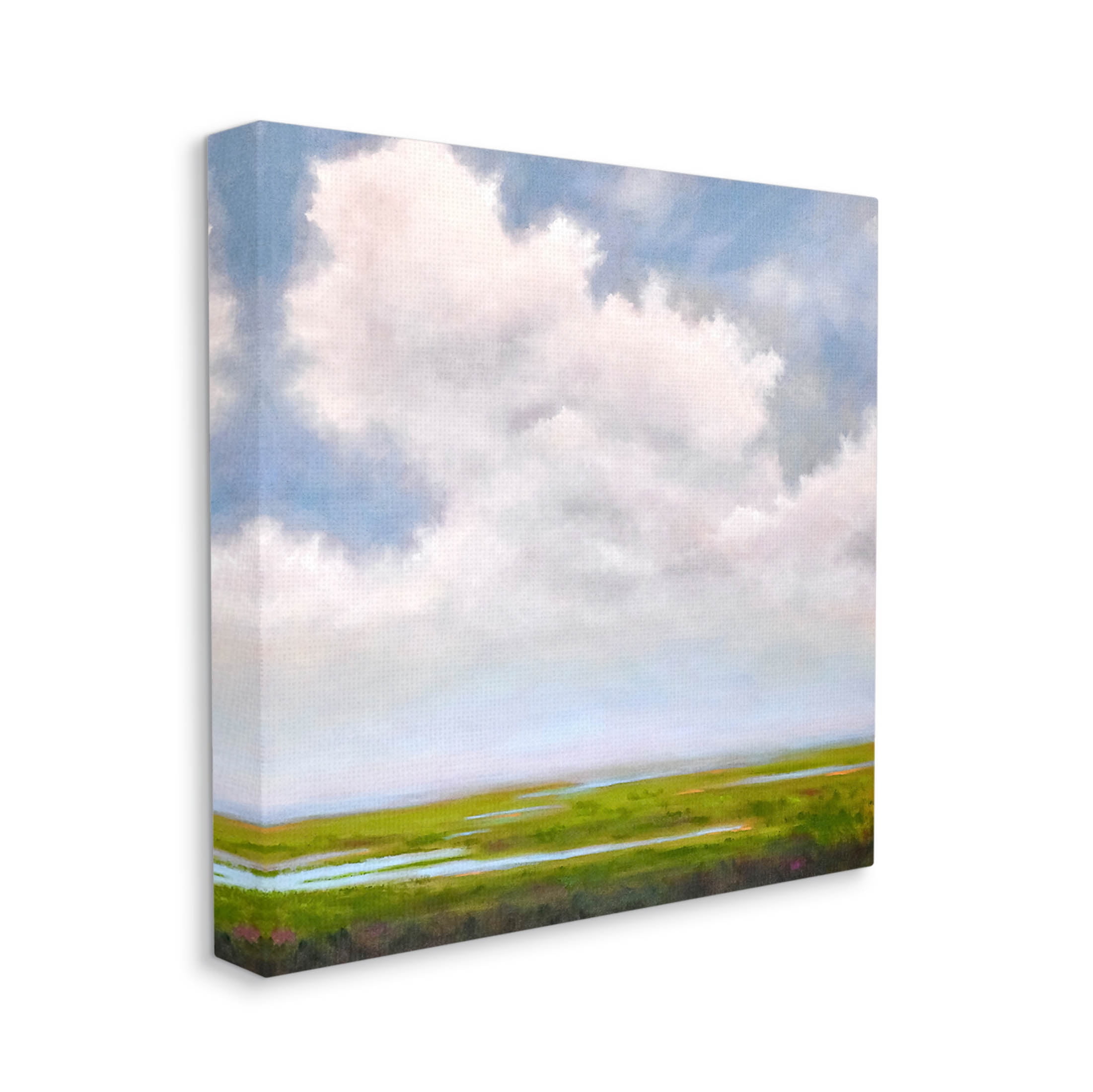 Stupell Industries Panoramic Meadow Horizon Clouds Painting Gallery Wrapped Canvas Print Wall Art, Design by Catherine Andersen