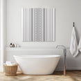 thumbnail image 3 of Black White Striped Wall Art Painting on Canvas, Modern Farmhouse Geometric Canvas Art Home Prints Wall Art Framed Modern Artwork for Living Room Bedroom Wall Decor 12x12in, 3 of 8