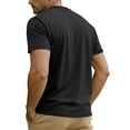 thumbnail image 3 of CIENVNSTG Men's Tshirts Short Sleeve T-Shirt Men Crew Neck Solid Color Casual Mens Clothing New Gym Tops Black 3XL, 3 of 3