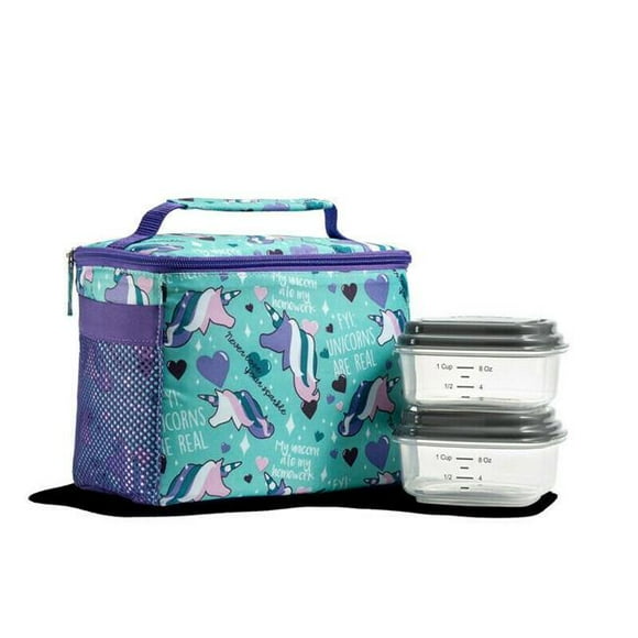 Medport 2839LS2646 Sac en Sloane Pailleté Fit & Fresh, Bleu