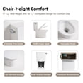 thumbnail image 2 of MaceratingFlo Rear Outlet Toilet with Tornado Flush, Back Discharge Toilet with Soft-Close Seat, 7" Rough-In, Extension Pipes Included, 2 of 11