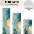 thumbnail image 4 of Blue Gold Marble Pattern Kitchen Rugs Sets Of 3,Kitchen Runner Rugs Non Skid Washable,Decorative Kitchen Floor Mats for Kitchen,Sink,Laundry,17"x30"+ 17"x47" + 17"x59", 4 of 6