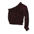 thumbnail image 2 of bar III Blusa de un solo hombro para mujer, rojo, XX-Large, 2 of 2