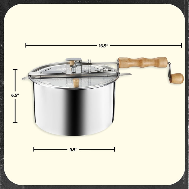 Great Northern Popcorn 6-Quart Aluminum Stovetop Popcorn Maker photo 4