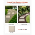 thumbnail image 6 of KFFKFF Garden Stepping Stones, 16 Pieces 15.5 x 15.5 in, Durable Plastic Pathway Pavers with Stakes, Weather-Resistant Design for Outdoor Walkways, Smooth Finish, Ideal for Lawn, Patio, 6 of 9