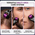thumbnail image 3 of ABERA 540 Titanium Microneedle Roller for Face, Scalp, Beard & Hair Care Routine - Premium Cosmetic Exfoliating & Absorption Booster, Black Handle (3 Pack), 3 of 6