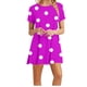 thumbnail image 1 of Vestidos de Verano de Mujer Cuello Redondo Manga Corta Impreso, Ligero Y Cómodo Vestidos Casuales para Mujeres, 1 of 4