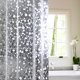 thumbnail image 1 of Cortina de ducha de guijarros impermeable y antimoho de EVA con 12 ganchos antioxidantes, cortina de baño semitransparente para bañera y ducha de 180 x 180 cm, 1 of 3