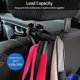 thumbnail image 3 of Ganchos para reposacabezas de asiento de automóvil, paquete de 2 ganchos duraderos para asiento trasero de automóvil, ganchos de doble capa con rotación de 360 grados con certificación CE, 3 of 5