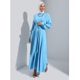 thumbnail image 3 of Blue - Crew neck - Unlined - Modest Dress - Refka, 3 of 5