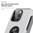 thumbnail image 6 of JTCASES for iPhone 14 Pro Max Case, Car Mount Bracket 2-layer Hybird Shockproof PC TPU Anti-fall Slim Fit Lightweight Magnetic Cover for iPhone 14 Pro Max（6.7" 2022) - Silver, 6 of 7