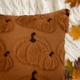 thumbnail image 2 of Sanmadrola Fall Pillow Covers Halloween Decoration Pumpkin Decorative Pillow Cases Couch Cushion Case for Chair Sofa Bedroom Living Room Home Decor 18''x 18'' 2 Pack Brown, 2 of 7