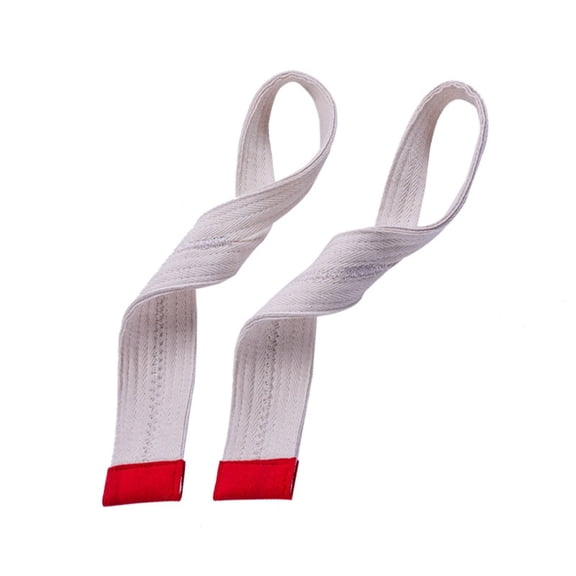 13.8" L x 2" W Cotton Gym Wrist Straps, Weight Lifting Straps,Deadlift Workout Grip Straps for Powerlifting & Strength Training, Unisex for Men Women,Cream white