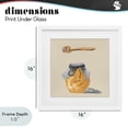thumbnail image 4 of Stupell Industries French Country Honey Jar over Tan White Framed Print Under Glass, 16 x 16, by Lucille Price, 4 of 8