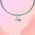thumbnail image 6 of ARVALILS Cardinal Pendant - 925 Sterling Silver Enamel with Cubic Zirconia, for Bracelet and Necklace, Memorial Gift for Women, 6 of 7