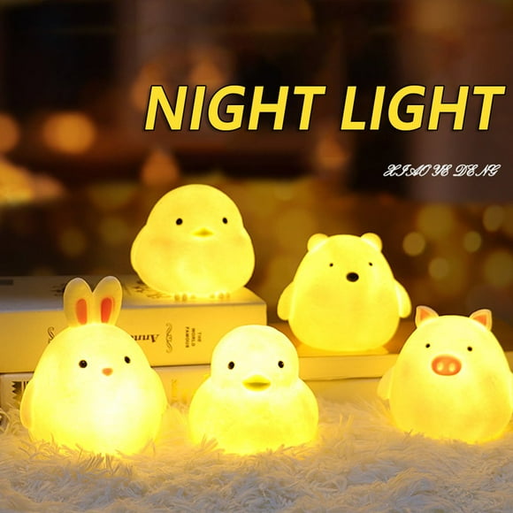 Mignon Animal de Nuit Lumière de Nuit Conduit Lampe de Nuit Portable Bébé Lumière de Nuit Créative pour Enfant Bébé