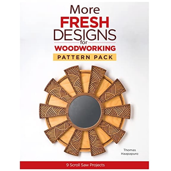 Pre-Owned More Fresh Designs for Woodworking Pattern Pack: 9 Scroll Saw Projects (Paperback) by Thomas Haapapuro