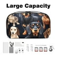 thumbnail image 3 of Dachshund Travel Electronic Organizer Case with Oxford Waterproof Material, 5.9x9.44x3.14 in, Charger Organizer, Charger Pouch, Travel Cord Organizer Case Small, Mobile Charger Pouch, 3 of 6