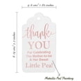 thumbnail image 5 of Inkdotpot Pack Of 100 Real Rose Gold Foil Paper Tags ThankYou For Celebrating The Mother To Be Baby Shower Favor Hang Tags, 5 of 6