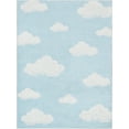 Well Woven Clouds Rug Blue 6' x 9' Apollo Kids Collection - Walmart.com