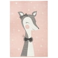 thumbnail image 2 of SAFAVIEH Carousel Kids Mariam Happy Deer Area Rug, Pink/Ivory, 5'3" x 7'6", 2 of 10