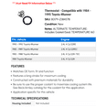 thumbnail image 2 of Thermostat - Compatible with 1984 - 1995 Toyota 4Runner 1985 1986 1987 1988 1989 1990 1991 1992 1993 1994, 2 of 2