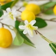 thumbnail image 7 of Dongrere 2 Pcs Artificial Lemon Branches 27.5 Inch Fake Lemon Stems with Flowers for Home Wedding Dining Table Decor, 7 of 7