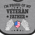 thumbnail image 4 of Inktastic I'm Proud of My Veteran Father with Shield Boys or Girls Baby Bib, 4 of 4