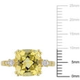 thumbnail image 2 of Everly Women's Created Sapphire and Created Citrine 10k Yellow Gold Ring, 2 of 8