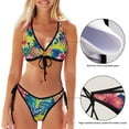 thumbnail image 3 of Dreamtimes Pineapple Zig Zag Bikinis Swimsuit Set for Women, XX-Large, 3 of 7