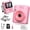 Pink, variant on Gofunly Pink Kids Instant Print Camera 1080P Digital Camera for Kids 2.4 Inch Built-in Battery with Thermal Printing Paper Color Pens Neck Strap 32GB TF Card Birthday Festival Gift