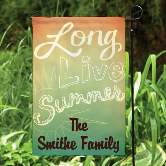 Personalized Long Live Summer Garden Flag