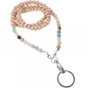 DESIGNICE Beaded Lanyard for ID Badges,Necklace Strap for Convenience