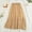 Yellow, variant on Floral Midi Skirt for Women High Waist Pleated A Line Skirt Casual Chiffon Long Skirt Summer Beach Outfit