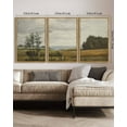 thumbnail image 4 of Drsoum Large 24x36in3pcs Natural Framed Vintage Landscape Wall Art Grassland Wall Prints Classic Retro Farmhouse Rustic Decorations for Living Room Bedroom, 4 of 6