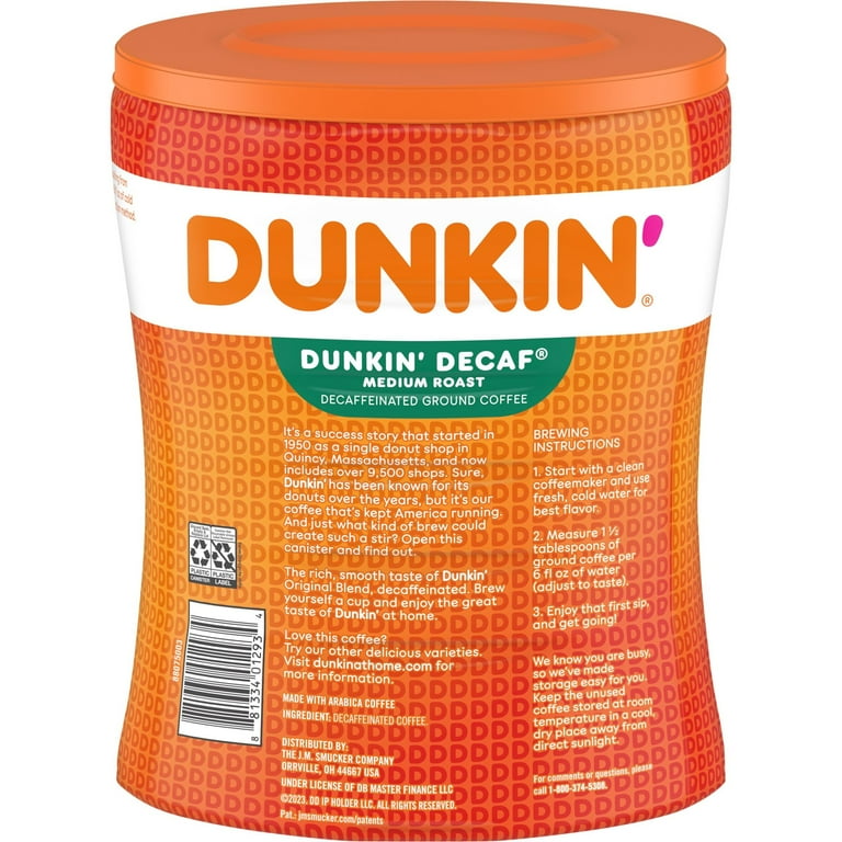 Original Blend Coffee, Dunkin Original, 30 oz Canister Original Blend Coffee, Dunkin Original, 30 oz Canister