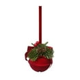 thumbnail image 5 of Dserfhy Christmas Red Bell Ornament Plastic Velvet Flocked Bell Ball Tree Ornament for Holiday Window Shop Home Decoration, 5 of 8