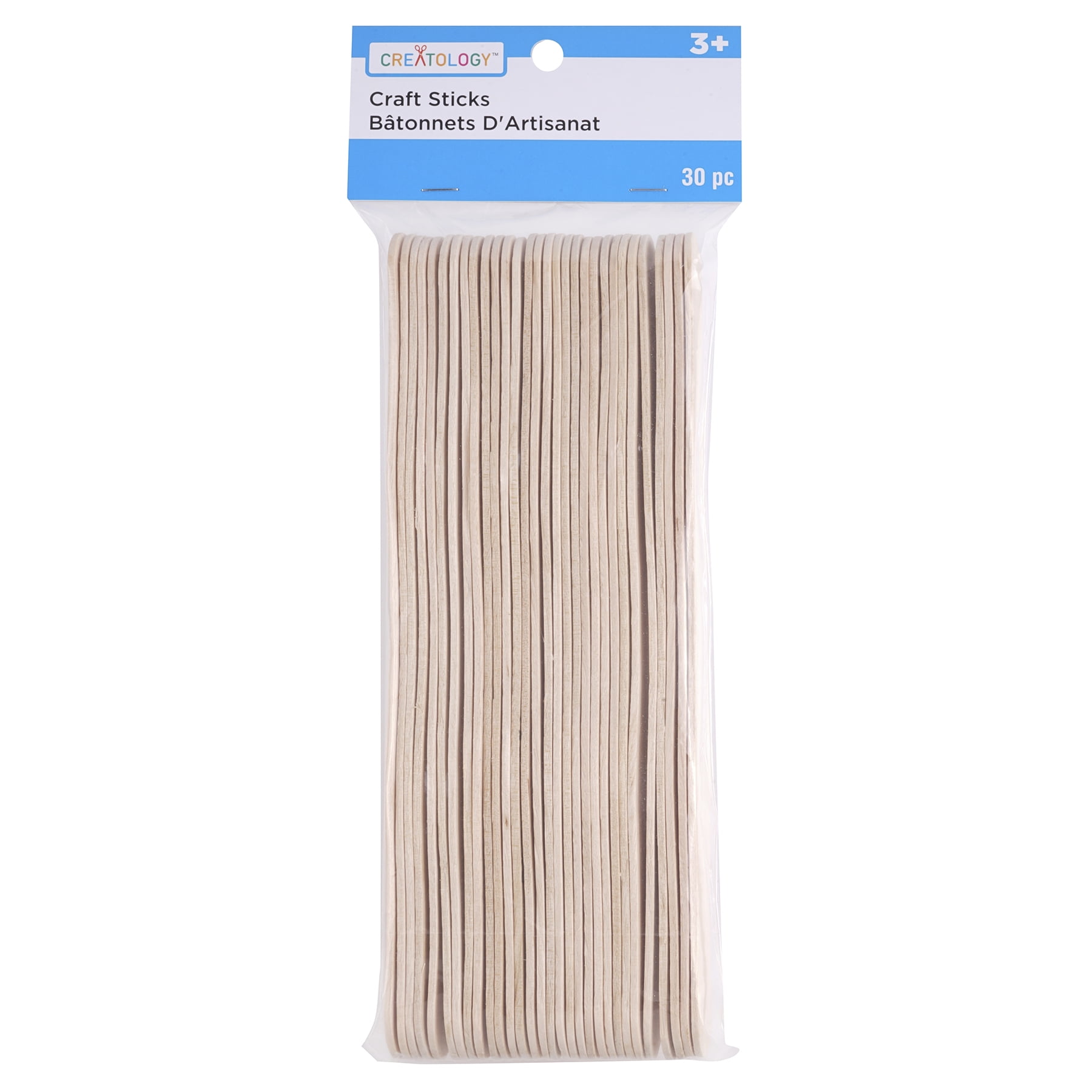 12 Packs: 30 ct. (360 total) Wavy Jumbo Wood Craft Sticks by Creatology