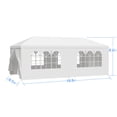 thumbnail image 2 of BaPiPro 10'×20' Canopy Tent with 6 Detachable Sidewalls, Portable Sidewall-Free Design, Easy Setup Waterproof for Outdoor Wedding Part Event, Patio Garden, White, 2 of 11