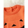 thumbnail image 4 of Diconna Combinaison Bébé Col Rond à Manches Longues Tricot Romper Smile Pull Halloween Vêtements de Bébé, 4 of 8