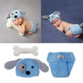 thumbnail image 2 of Lovely Newborn Boys Girls Baby Photo Shoot Props Outfits Bones Pants Kit, 2 of 7