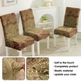 thumbnail image 5 of Classic Paisley Bohemian Dining Chair Covers Set of 4 Vintage Floral Ethnic Retro Colorful Pattern Washable Polyester Stretch Slipcovers Removable Protector for Chic Home, 5 of 7