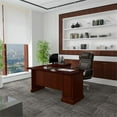 thumbnail image 4 of Pemberly Row L-Shape Executive Office Computer Desk in Harvest Cherry, 4 of 6