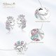 thumbnail image 3 of Pendientes de plata para mujer, hipoalergénicos, pendientes de unicornio de plata esterlina S925, bonitos pendientes de circonita cúbica brillante, joyería de moda, regalos para adolescentes, 3 of 5
