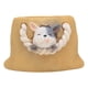 thumbnail image 5 of Maceta de resina para decoración artística, manualidades, organizador decorativo con orificio de drenaje de arcilla Amarillo, 5 of 9