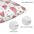 thumbnail image 4 of Rateoe Watermelon Pattern Throw Pillow Cover Premium Pillow Stuffer Sham Square for Decorative Cushion Bed Couch Sofa(Pillow insert not included), 4 of 8