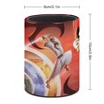 thumbnail image 2 of Samurai Jack-theme Cylinder Pen Holder Pencil Organizer with Flannel Lining PVC Leather Material Cardboard Base for study work 10*8CM, 2 of 6